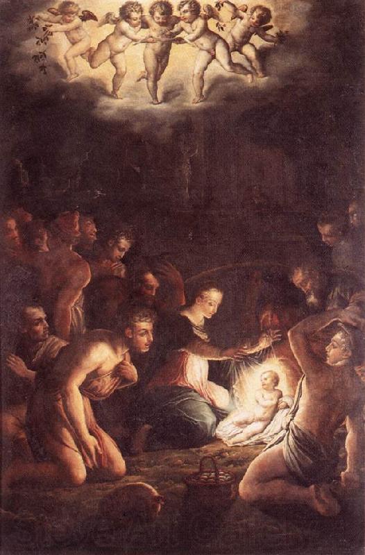 VASARI, Giorgio The Nativity  wt Spain oil painting art